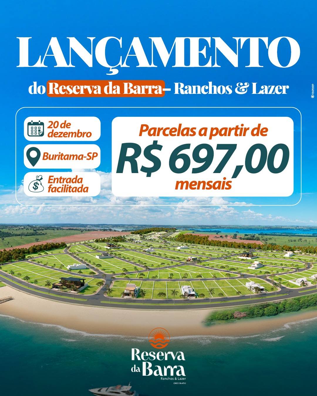 #RA 0015 - Terreno em condomínio para Venda em Buritama - SP